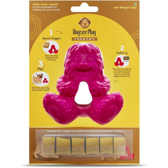 Dogsee Play Extremely Strong Treatoy Pink - Microwavable Dog Toy - Strong Bordom Busters Dogsee Play Extremely Strong Treatoy Pink - Microwavable Dog Toy - Strong Bordom Busters