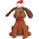 Dr. Seuss for Pets The Grinch Max Santa Figure Plush Squeaky Dog Toy, The Grinch Plush Dog Toy from Dr Seuss Collection, Large Christmas Dog Toy for Holidays, 9 Inch