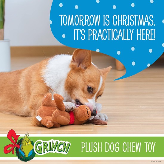 Dr. Seuss for Pets The Grinch Max Santa Figure Plush Squeaky Dog Toy, The Grinch Plush Dog Toy from Dr Seuss Collection, Large Christmas Dog Toy for Holidays, 9 Inch Dr. Seuss for Pets The Grinch Max Santa Figure Plush Squeaky Dog Toy, The Grinch Plush Dog Toy from Dr Seuss Collection, Large Christmas Dog Toy for Holidays, 9 Inch