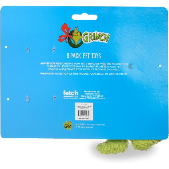 Dr. Seuss for Pets The Grinch Max Santa Figure Plush Squeaky Dog Toy, The Grinch Plush Dog Toy from Dr Seuss Collection, Large Christmas Dog Toy for Holidays, 9 Inch Dr. Seuss for Pets The Grinch Max Santa Figure Plush Squeaky Dog Toy, The Grinch Plush Dog Toy from Dr Seuss Collection, Large Christmas Dog Toy for Holidays, 9 Inch