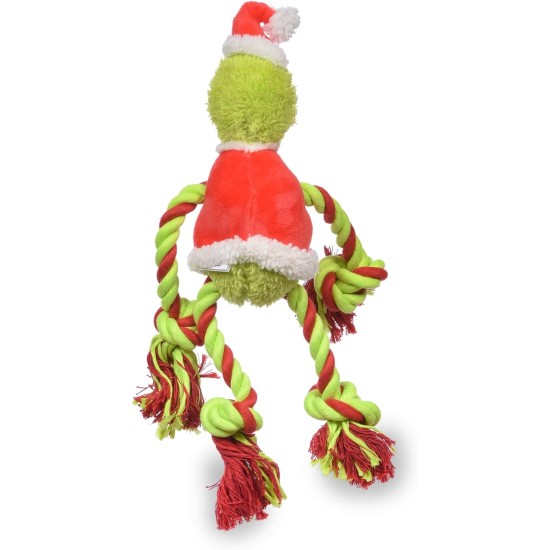 Dr. Seuss for Pets The Grinch Max Santa Figure Plush Squeaky Dog Toy, The Grinch Plush Dog Toy from Dr Seuss Collection, Large Christmas Dog Toy for Holidays, 9 Inch Dr. Seuss for Pets The Grinch Max Santa Figure Plush Squeaky Dog Toy, The Grinch Plush Dog Toy from Dr Seuss Collection, Large Christmas Dog Toy for Holidays, 9 Inch