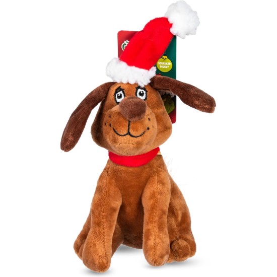 Dr. Seuss for Pets The Grinch Max Santa Figure Plush Squeaky Dog Toy, The Grinch Plush Dog Toy from Dr Seuss Collection, Large Christmas Dog Toy for Holidays, 9 Inch Dr. Seuss for Pets The Grinch Max Santa Figure Plush Squeaky Dog Toy, The Grinch Plush Dog Toy from Dr Seuss Collection, Large Christmas Dog Toy for Holidays, 9 Inch