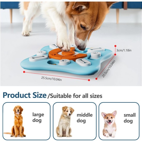 FOXMM Dog Toys for Large, Medium and Small Dogs, Interactive Dog Toys for IQ Training and Mental Stimulation, Dog Treat Puzzle for Fun, Slow Feeding FOXMM Dog Toys for Large, Medium and Small Dogs, Interactive Dog Toys for IQ Training and Mental Stimulation, Dog Treat Puzzle for Fun, Slow Feeding