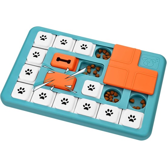 FOXMM Hunde-Puzzle-Spielzeug für große, mittelgroße und kleine Hunde, interaktives Hundespielzeug für IQ-Training und geistige Stimulation, Hundeanreicherungsspielzeug mit Quietsch-Design FOXMM Hunde-Puzzle-Spielzeug für große, mittelgroße und kleine Hunde, interaktives Hundespielzeug für IQ-Training und geistige Stimulation, Hundeanreicherungsspielzeug mit Quietsch-Design