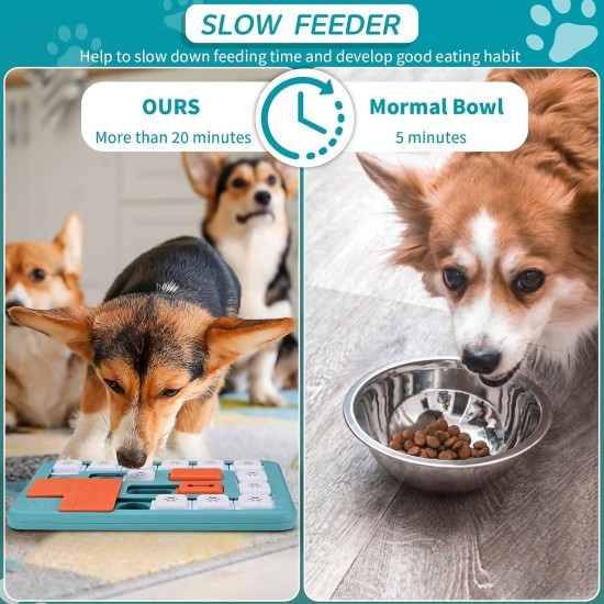 FOXMM Hunde-Puzzle-Spielzeug für große, mittelgroße und kleine Hunde, interaktives Hundespielzeug für IQ-Training und geistige Stimulation, Hundeanreicherungsspielzeug mit Quietsch-Design FOXMM Hunde-Puzzle-Spielzeug für große, mittelgroße und kleine Hunde, interaktives Hundespielzeug für IQ-Training und geistige Stimulation, Hundeanreicherungsspielzeug mit Quietsch-Design