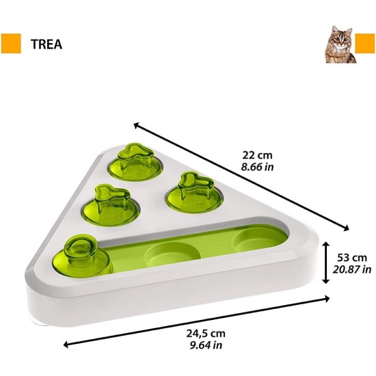 Ferplast Interaktives Spielzeug für kleine Hunde und Katzen TREA, ideal zum Knabbern, aus Kunststoff mit rutschfestem Material, 25 X 22 cm Ferplast Interaktives Spielzeug für kleine Hunde und Katzen TREA, ideal zum Knabbern, aus Kunststoff mit rutschfestem Material, 25 X 22 cm