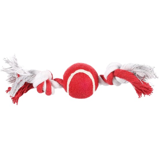 Flamingo 47786 Cotton Rope with Tennis Ball Flamingo 47786 Cotton Rope with Tennis Ball