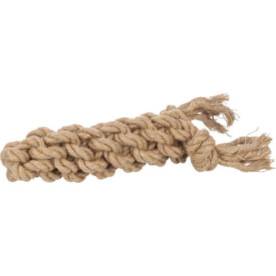 Flamingo Dog Toy Hemp Kush Pull Rope with 4 Knots Brown - 27 x 6 x 4.5 cm - Prevents Plaque - Massages the Gums - 100% Natural Flamingo Dog Toy Hemp Kush Pull Rope with 4 Knots Brown - 27 x 6 x 4.5 cm - Prevents Plaque - Massages the Gums - 100% Natural