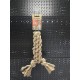 Flamingo Dog Toy Hemp Kush Pull Rope with 4 Knots Brown - 27 x 6 x 4.5 cm - Prevents Plaque - Massages the Gums - 100% Natural Flamingo Dog Toy Hemp Kush Pull Rope with 4 Knots Brown - 27 x 6 x 4.5 cm - Prevents Plaque - Massages the Gums - 100% Natural