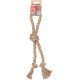 Flamingo Dog Toy Hemp Kush Pull Rope with 4 Knots Brown - 27 x 6 x 4.5 cm - Prevents Plaque - Massages the Gums - 100% Natural Flamingo Dog Toy Hemp Kush Pull Rope with 4 Knots Brown - 27 x 6 x 4.5 cm - Prevents Plaque - Massages the Gums - 100% Natural