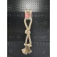 Flamingo Dog Toy Hemp Kush Pull Rope with 4 Knots Brown - 27 x 6 x 4.5 cm - Prevents Plaque - Massages the Gums - 100% Natural Flamingo Dog Toy Hemp Kush Pull Rope with 4 Knots Brown - 27 x 6 x 4.5 cm - Prevents Plaque - Massages the Gums - 100% Natural