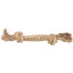 Flamingo Dog Toy Hemp Kush Pull Rope with 4 Knots Brown - 27 x 6 x 4.5 cm - Prevents Plaque - Massages the Gums - 100% Natural Flamingo Dog Toy Hemp Kush Pull Rope with 4 Knots Brown - 27 x 6 x 4.5 cm - Prevents Plaque - Massages the Gums - 100% Natural