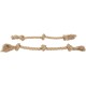 Flamingo Dog Toy Hemp Kush Pull Rope with 4 Knots Brown - 27 x 6 x 4.5 cm - Prevents Plaque - Massages the Gums - 100% Natural Flamingo Dog Toy Hemp Kush Pull Rope with 4 Knots Brown - 27 x 6 x 4.5 cm - Prevents Plaque - Massages the Gums - 100% Natural