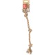 Flamingo Dog Toy Hemp Kush Pull Rope with 4 Knots Brown - 27 x 6 x 4.5 cm - Prevents Plaque - Massages the Gums - 100% Natural Flamingo Dog Toy Hemp Kush Pull Rope with 4 Knots Brown - 27 x 6 x 4.5 cm - Prevents Plaque - Massages the Gums - 100% Natural