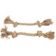 Flamingo Dog Toy Hemp Kush Pull Rope with 4 Knots Brown - 27 x 6 x 4.5 cm - Prevents Plaque - Massages the Gums - 100% Natural Flamingo Dog Toy Hemp Kush Pull Rope with 4 Knots Brown - 27 x 6 x 4.5 cm - Prevents Plaque - Massages the Gums - 100% Natural