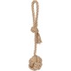 Flamingo Dog Toy Hemp Kush Pull Rope with 4 Knots Brown - 27 x 6 x 4.5 cm - Prevents Plaque - Massages the Gums - 100% Natural Flamingo Dog Toy Hemp Kush Pull Rope with 4 Knots Brown - 27 x 6 x 4.5 cm - Prevents Plaque - Massages the Gums - 100% Natural