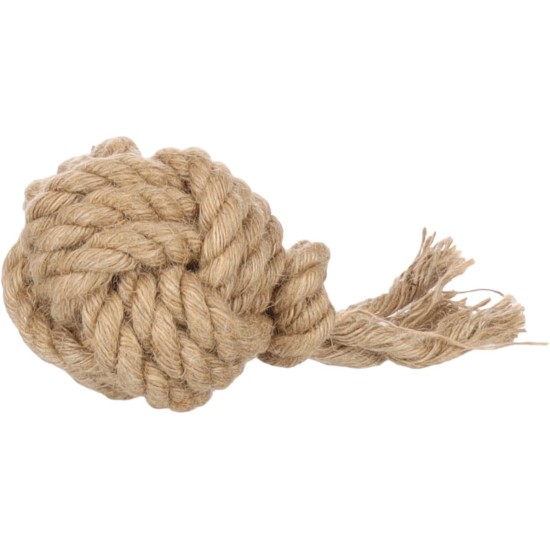 Flamingo Dog Toy Hemp Kush Pull Rope with 4 Knots Brown - 27 x 6 x 4.5 cm - Prevents Plaque - Massages the Gums - 100% Natural Flamingo Dog Toy Hemp Kush Pull Rope with 4 Knots Brown - 27 x 6 x 4.5 cm - Prevents Plaque - Massages the Gums - 100% Natural