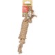 Flamingo Dog Toy Hemp Kush Pull Rope with 4 Knots Brown - 27 x 6 x 4.5 cm - Prevents Plaque - Massages the Gums - 100% Natural Flamingo Dog Toy Hemp Kush Pull Rope with 4 Knots Brown - 27 x 6 x 4.5 cm - Prevents Plaque - Massages the Gums - 100% Natural