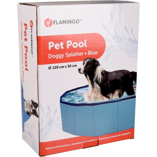 Flamingo F Doggy Splatter Pool Blue, 80 x 20 cm Flamingo F Doggy Splatter Pool Blue, 80 x 20 cm