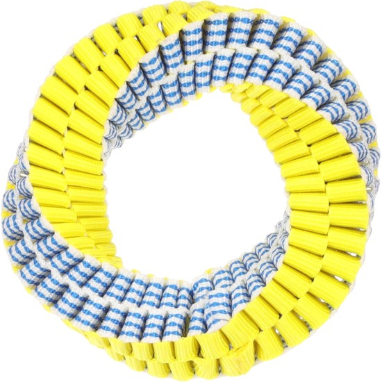 Flamingo Glowa Ring Toy for Dogs, Blue/Yellow, L, 15 x 15 x 4 cm, Glow in the Dark Flamingo Glowa Ring Toy for Dogs, Blue/Yellow, L, 15 x 15 x 4 cm, Glow in the Dark