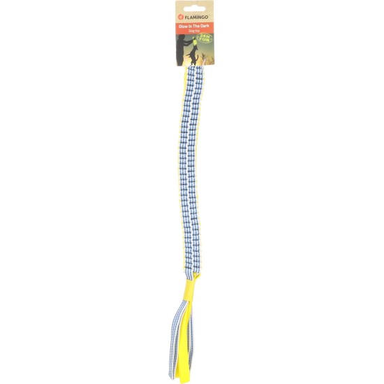 Flamingo Glowa Ring Toy for Dogs, Blue/Yellow, L, 15 x 15 x 4 cm, Glow in the Dark Flamingo Glowa Ring Toy for Dogs, Blue/Yellow, L, 15 x 15 x 4 cm, Glow in the Dark