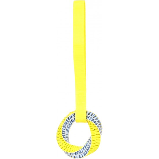 Flamingo Glowa Ring Toy for Dogs, Blue/Yellow, S, 13 x 13 x 3.5 cm, Glow in the Dark Flamingo Glowa Ring Toy for Dogs, Blue/Yellow, S, 13 x 13 x 3.5 cm, Glow in the Dark