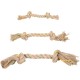 Flamingo Puppy Toy Luro Rope with 2 Knots Brown - M | 32cm L x 5cm W x 5cm H, 100% Natural Hemp Prevents Plaque and Massages Gums, Perfect for Puppies! Flamingo Puppy Toy Luro Rope with 2 Knots Brown - M | 32cm L x 5cm W x 5cm H, 100% Natural Hemp Prevents Plaque and Massages Gums, Perfect for Puppies!