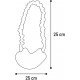 Flamingo Toy Fauxtra Ring White 25 x 25 x 7 cm Flamingo Toy Fauxtra Ring White 25 x 25 x 7 cm