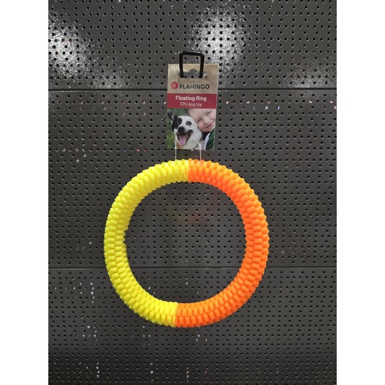 Flamingo Toy for Dogs Lipa Ring Yellow & Orange – 22 x 22 x 3 cm – Floatable Flamingo Toy for Dogs Lipa Ring Yellow & Orange – 22 x 22 x 3 cm – Floatable