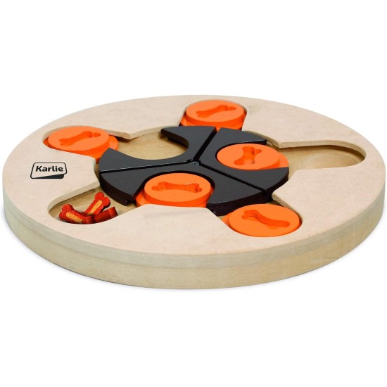 Flamingo Wooden Brain Train Hera Dog Toy, 25 cm Flamingo Wooden Brain Train Hera Dog Toy, 25 cm