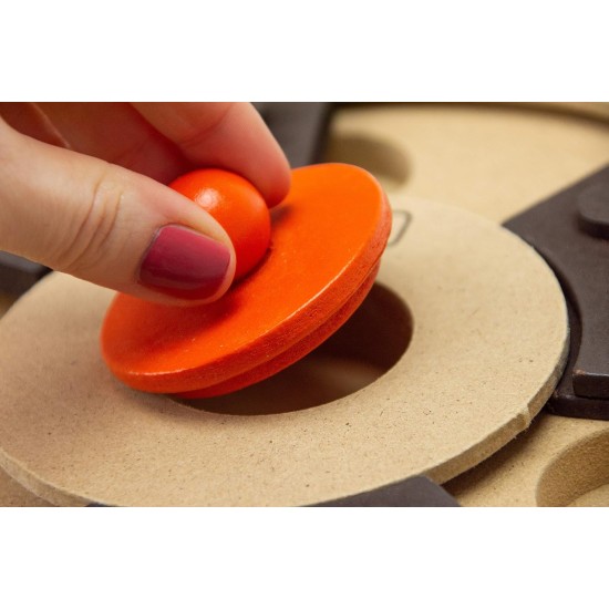 Flamingo Wooden Brain Train Hera Dog Toy, 25 cm Flamingo Wooden Brain Train Hera Dog Toy, 25 cm