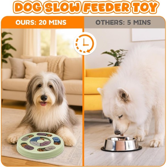 Flow fire Slow Feeder - Dog Puzzle Toy - Interactive Training Toy Box - Creative Dog, Intelligent Beginner, Improves Dog's IQ, Non-Slip, Slow Feeder for Flow fire Slow Feeder - Dog Puzzle Toy - Interactive Training Toy Box - Creative Dog, Intelligent Beginner, Improves Dog's IQ, Non-Slip, Slow Feeder for