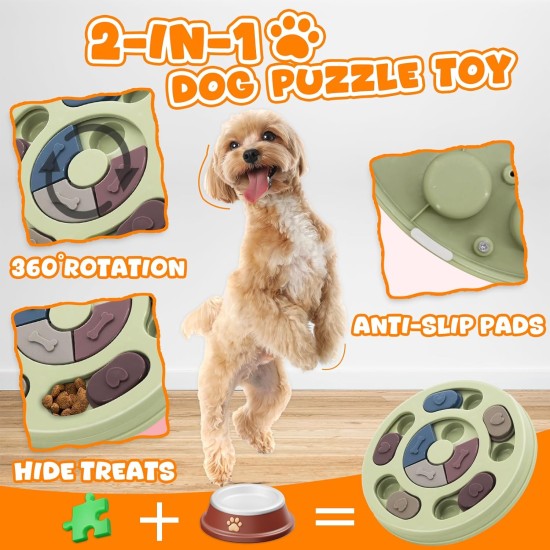 Flow fire Slow Feeder - Dog Puzzle Toy - Interactive Training Toy Box - Creative Dog, Intelligent Beginner, Improves Dog's IQ, Non-Slip, Slow Feeder for Flow fire Slow Feeder - Dog Puzzle Toy - Interactive Training Toy Box - Creative Dog, Intelligent Beginner, Improves Dog's IQ, Non-Slip, Slow Feeder for