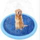 Foldable Dog Pool Portable Non-Slip Outdoor Blue with Sprinkler Pump Size S Ø100cm Foldable Dog Pool Portable Non-Slip Outdoor Blue with Sprinkler Pump Size S Ø100cm