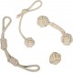 Franklin Pet Supply Natural Rope Dog Toy 4 Pack - Hemp - Play Fetch - Tug of War - Dog Teething - Chew Toy for Dog Puppy Franklin Pet Supply Natural Rope Dog Toy 4 Pack - Hemp - Play Fetch - Tug of War - Dog Teething - Chew Toy for Dog Puppy