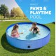 Furdreams Foldable Pet Swimming Pool, Hard Plastic Dog Bathtub, Portable, Multifunctional, Non-Slip PVC Kids Pool for Outdoor Use Enjoy Summer Shine in the Garden (Medium)