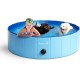 Furdreams Foldable Pet Swimming Pool, Hard Plastic Dog Bathtub, Portable, Multifunctional, Non-Slip PVC Kids Pool for Outdoor Use Enjoy Summer Shine in the Garden (Medium)