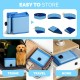Furdreams Foldable Pet Swimming Pool, Hard Plastic Dog Bathtub, Portable, Multifunctional, Non-Slip PVC Kids Pool for Outdoor Use Enjoy Summer Shine in the Garden (Medium)