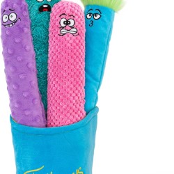 GURU Pet: Fry Guy 5 Piece Set - Large - 4 Plush Dog Toys with Holder Squeaky and Crinkle Deep Fry Figures Durable Fabric Chew Fetch Thrash Play GURU Pet: Fry Guy 5 Piece Set - Large - 4 Plush Dog Toys with Holder Squeaky and Crinkle Deep Fry Figures Durable Fabric Chew Fetch Thrash Play