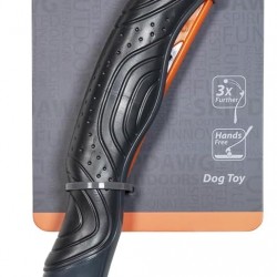 GiGwi, Ergonomic Ball Launcher for Dogs, Robust Materials, Impressive Range, Compatible with Standard Balls, Easy to Use, 24 Inches, Orange/Grey, Model Skipdawg GiGwi, Ergonomic Ball Launcher for Dogs, Robust Materials, Impressive Range, Compatible with Standard Balls, Easy to Use, 24 Inches, Orange/Grey, Model Skipdawg