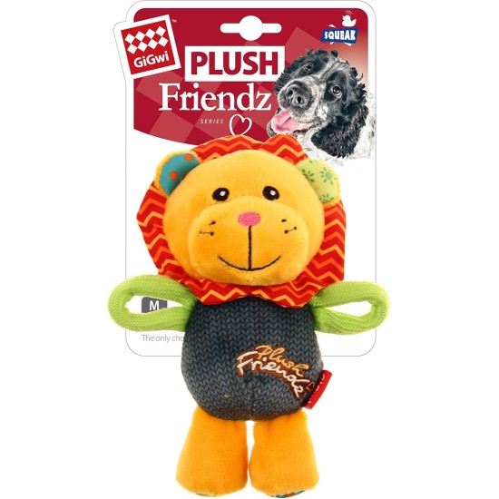 GiGwi Plush Friendz 6147 Lion Squeaker Dog Toy GiGwi Plush Friendz 6147 Lion Squeaker Dog Toy