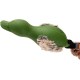 GiGwi Rubber Duck Dog Toy 'Push to Mute' Quiet and Squeaky Toy Interactive with Plush Tail - Green GiGwi Rubber Duck Dog Toy 'Push to Mute' Quiet and Squeaky Toy Interactive with Plush Tail - Green