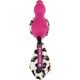 GiGwi Rubber Duck Dog Toy 'Push to Mute' Quiet and Squeaky Toy Interactive with Plush Tail - Pink GiGwi Rubber Duck Dog Toy 'Push to Mute' Quiet and Squeaky Toy Interactive with Plush Tail - Pink