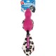 GiGwi Rubber Duck Dog Toy 'Push to Mute' Quiet and Squeaky Toy Interactive with Plush Tail - Pink GiGwi Rubber Duck Dog Toy 'Push to Mute' Quiet and Squeaky Toy Interactive with Plush Tail - Pink