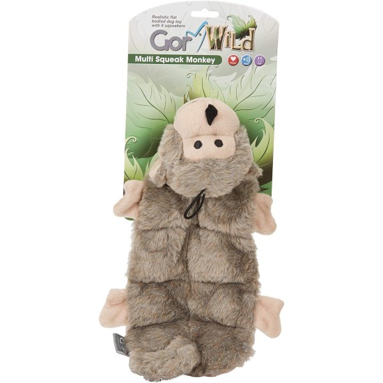 Gor Pets Soft Dog Toy Plush Wild Multi-Squeak Raccoon Gor Pets Soft Dog Toy Plush Wild Multi-Squeak Raccoon