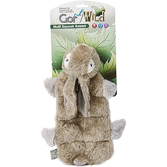 Gor Pets Soft Dog Toy Plush Wild Multi-Squeak Raccoon Gor Pets Soft Dog Toy Plush Wild Multi-Squeak Raccoon