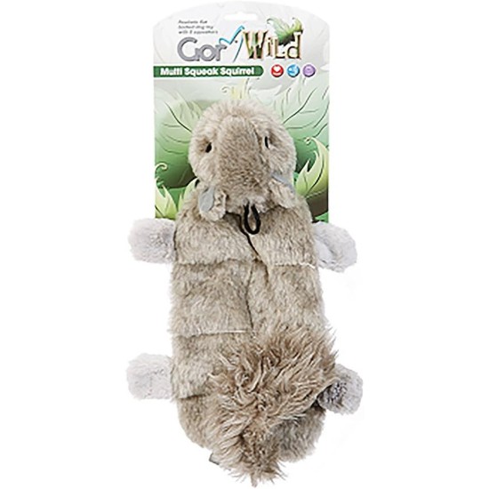 Gor Pets Soft Dog Toy Plush Wild Multi-Squeak Raccoon Gor Pets Soft Dog Toy Plush Wild Multi-Squeak Raccoon
