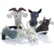 HUNTER Dog Toy Nebraska Goat with Rope 30 cm HUNTER Dog Toy Nebraska Goat with Rope 30 cm