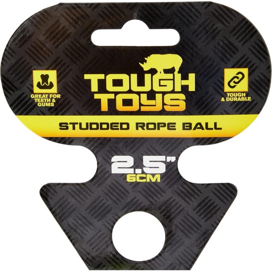 Happy Pet Studded Rope Ball 2" Happy Pet Studded Rope Ball 2"
