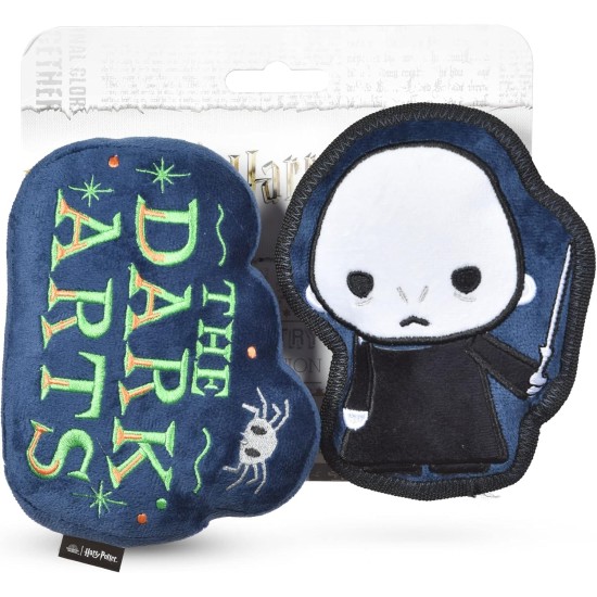Harry Potter Voldemort 2 Piece Dog Toy Set, 6 Inch You Know Who Plush Figure, Toy and Dark Arts Plush Silhouette, Flat Toy, Official Pet Toy and Accessories, Voldemort Harry Potter Voldemort 2 Piece Dog Toy Set, 6 Inch You Know Who Plush Figure, Toy and Dark Arts Plush Silhouette, Flat Toy, Official Pet Toy and Accessories, Voldemort